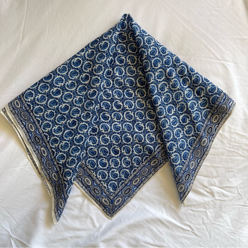 Madewell | Paisley Allover Printed Bandana | Blue | OS